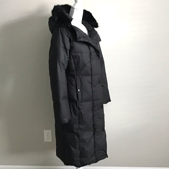 ZARA Long Coat Jacket Adjustable Waist Removable Faux Fur New With Tag - Picture 4 of 10